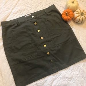 LOFT Outlet Green Skirt